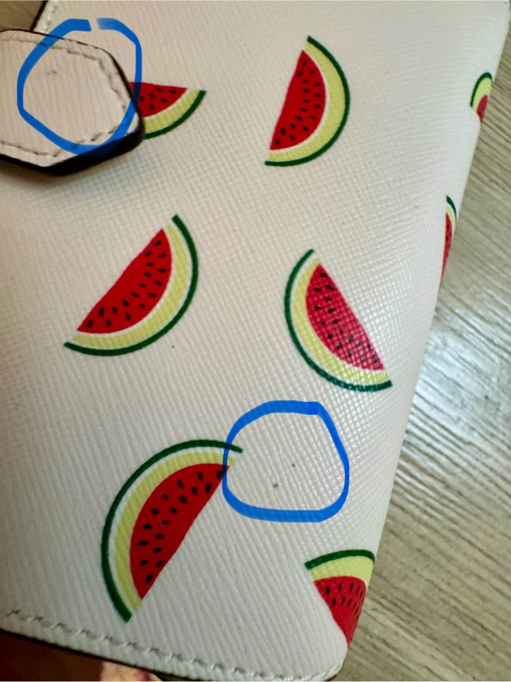 Kate Spade Staci Watermelon Party Medium Compact Bifold Wallet - Picture 12 of 15